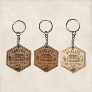 Porte clés bois Nature Lovers