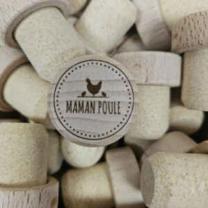 Bouchon de vin / Maman Poule